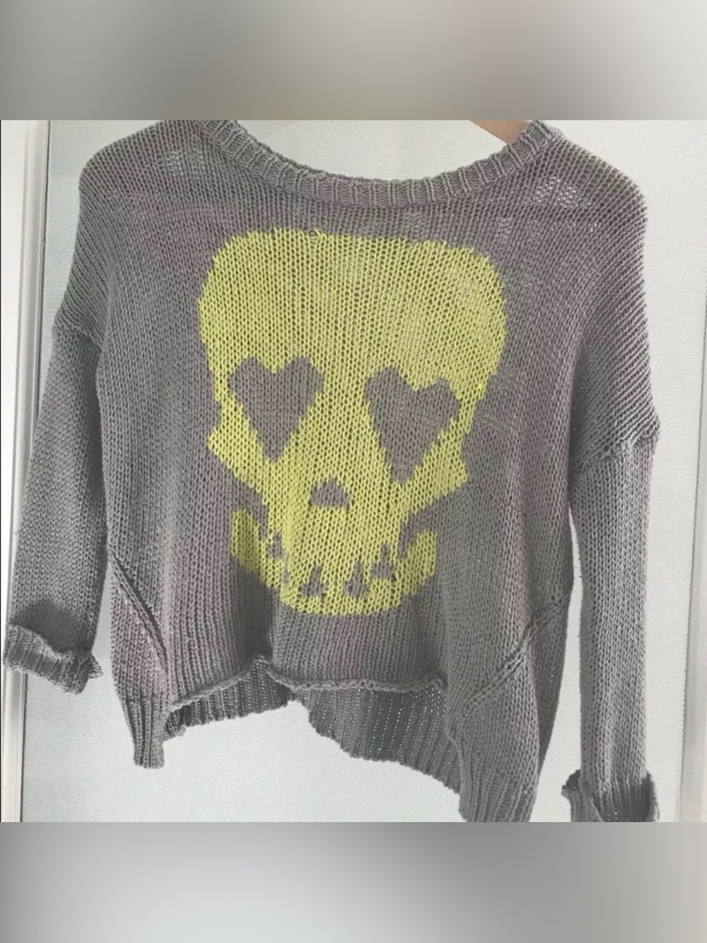 Vintage Havana Girls Skull Sweater Size S